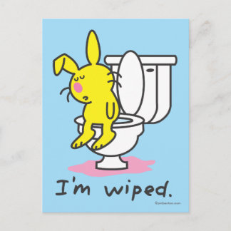 I'm Wiped Postcard