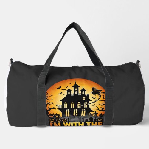 Im Witch Haunted House Full Moon Pumpkins Duffle Bag