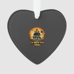 Im Witch Haunted House Full Moon Pumpkins Ornament