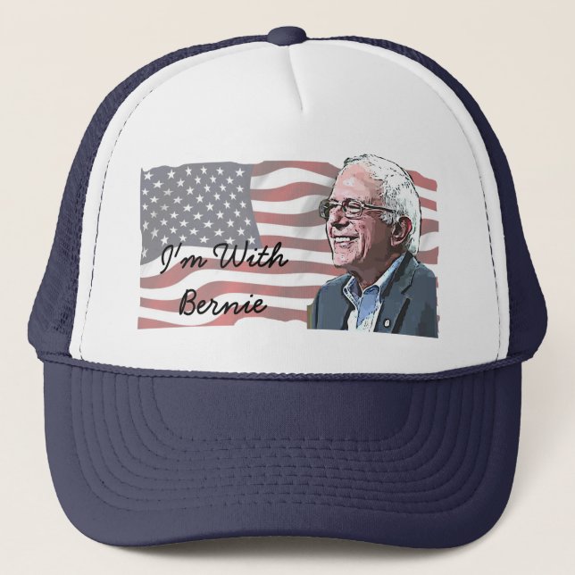 I'm With Bernie Sanders Baseball Cap (Front)