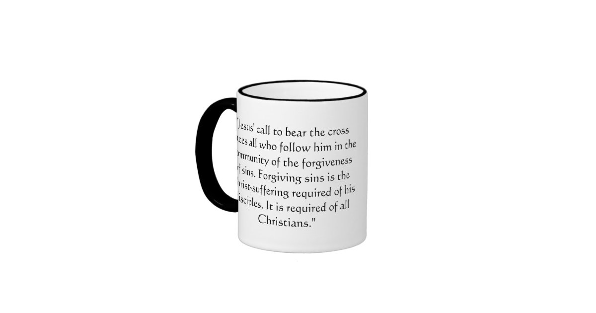 I'm with Bonhoeffer Ringer Mug | Zazzle