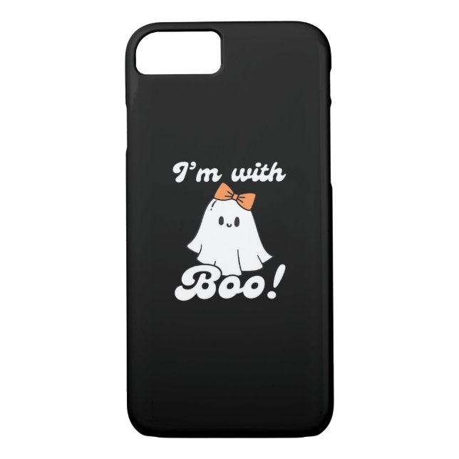 Im With Boo Funny Retro Style Case-Mate iPhone Case (Back)