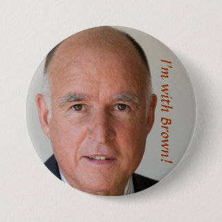 , I'm with Brown! Pinback Button