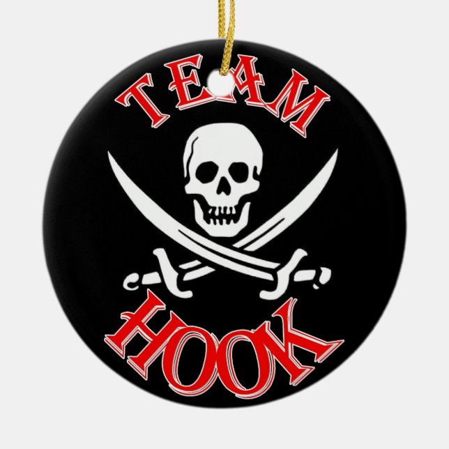 I'm with Captain Hook Ceramic Ornament (Front)