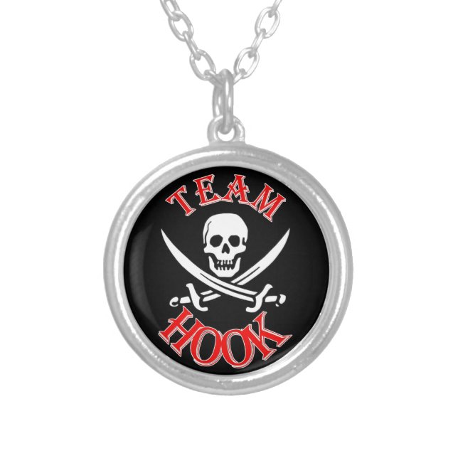 I'm with Captain Hook Silver Plated Necklace (Front)