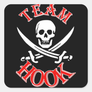 I'm with Captain Hook Square Sticker