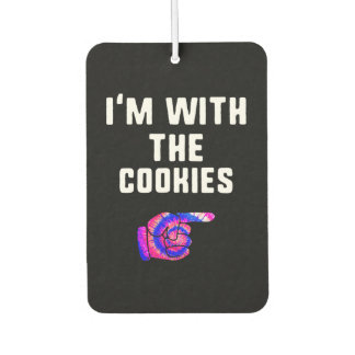 Im With Cookies | Tie Dye Funny Products Air Freshener