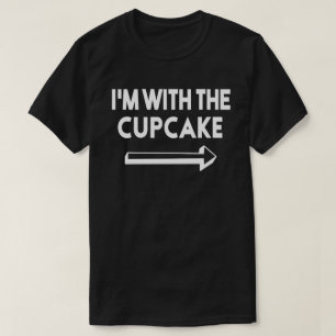 I'm With Cupcake Easy Halloween Matching Couples T-Shirt