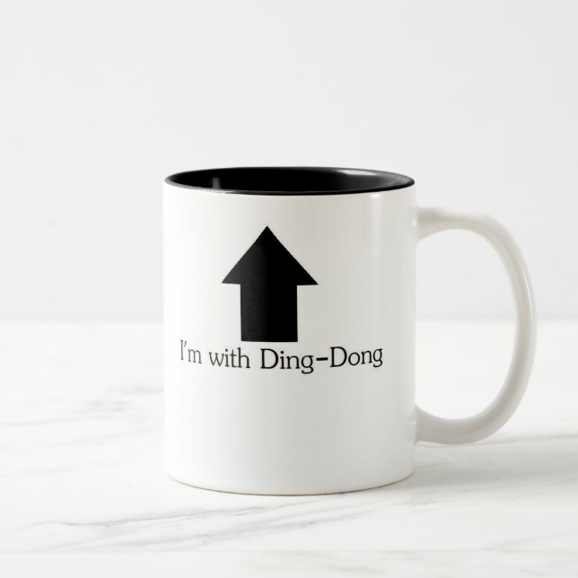 I'm With Ding-Dong Mug (Right)