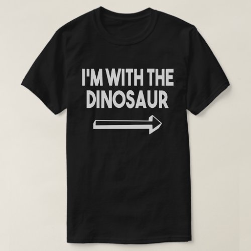 Im With Dinisaur Funny Matching Halloween Costume T_Shirt