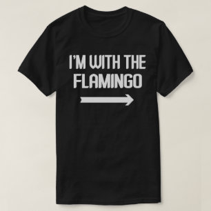 I'm With Flamingo Easy Halloween Matching Couples T-Shirt
