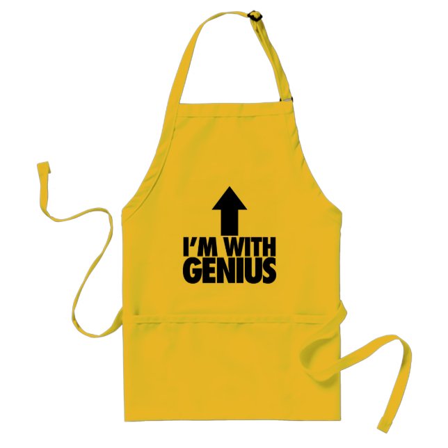 Im With Genius Adult Apron (Front)