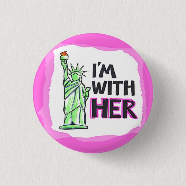 I'm with her button (Front)