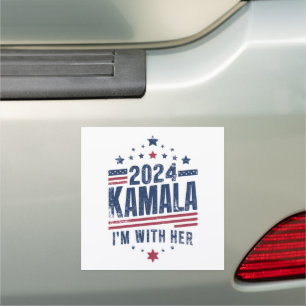 I'm With Her Kamala Vote For 2024 Kamala-Harris Car Magnet