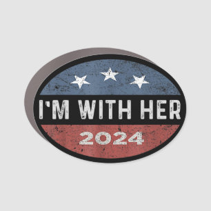 I'm With Her Kamala Vote For 2024 President Kamala Car Magnet