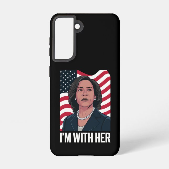 I'm With Her Kamala Vote For 2024 President  Samsung Galaxy Case (Back)