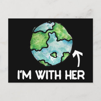 im with her science postcard