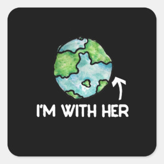 im with her science square sticker