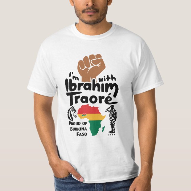 I'm With Ibrahim Traoré Burkina Faso West African T-Shirt (Front)