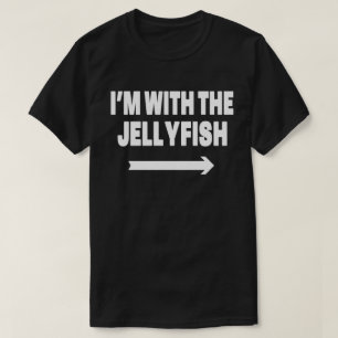 I'm With Jellyfish Easy Halloween Matching Couples T-Shirt