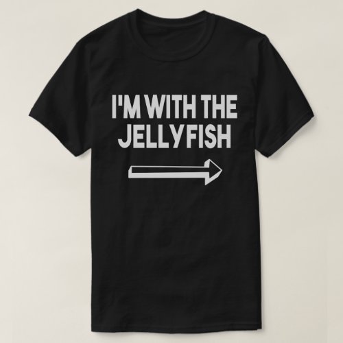 Im With Jellyfish Easy Halloween Matching Couples T_Shirt
