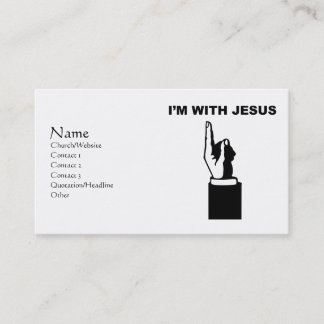 I'm with Jesus Business Card