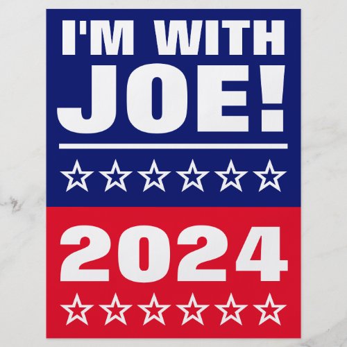Im with Joe American 2024 Presidential Elections Flyer