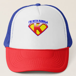 I'm With Kamala Crest Trucker Hat