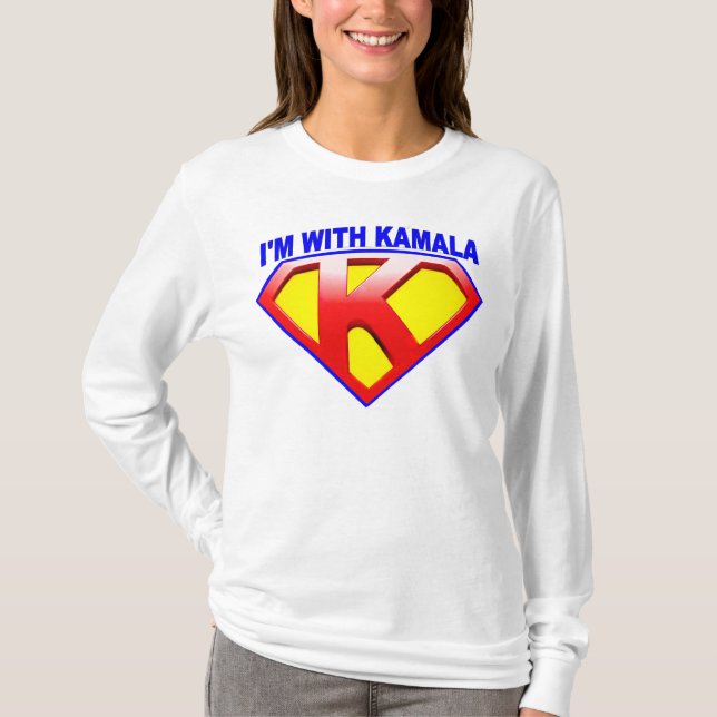 I'm With Kamala Emblem Crest T-Shirt (Front)