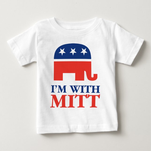I'm With Mitt Baby T-Shirt (Front)
