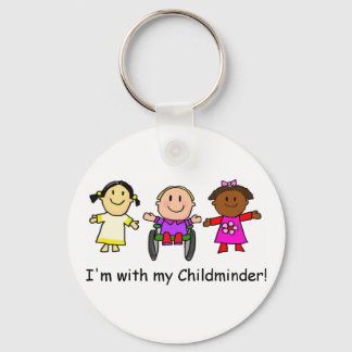 I'm with my childminder keychain
