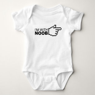 I'm With Noob Baby Bodysuit