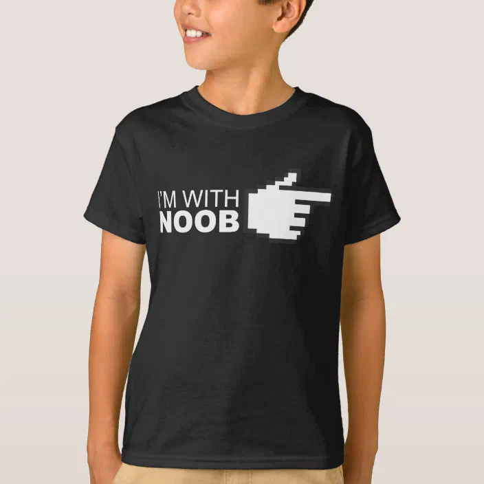 I M With Noob T Shirt Zazzle Com