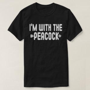 I'm With Peacock Funny Matching Costume Halloween T-Shirt