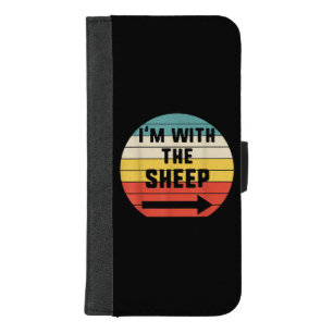 Im With Sheep   Halloween Matching Couple Gift iPhone 8/7 Plus Wallet Case