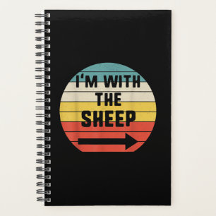 Im With Sheep Halloween Matching Couple Gift Planner
