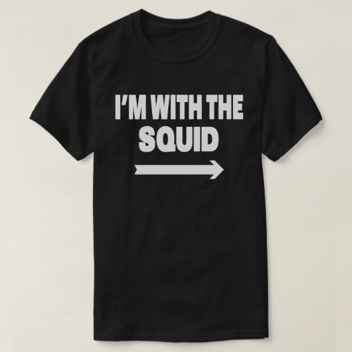 Im With Squid Easy Halloween Matching Couples T_Shirt
