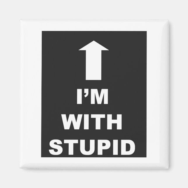 Im With Stud Logo 2 Less Dark Level 2  Magnet (Front)