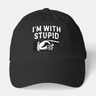 I'm with stupid index finger hat