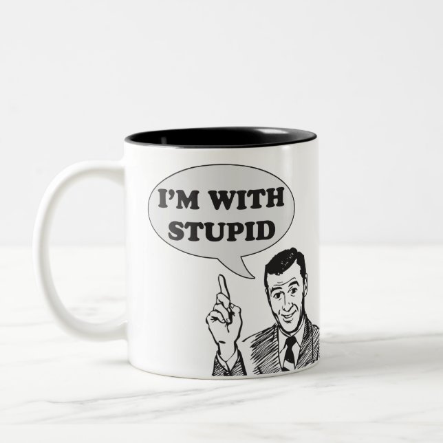 I'm With Stupid Mug (Left)