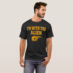 I'm With The Alien Funny Couple Halloween Costume T-Shirt