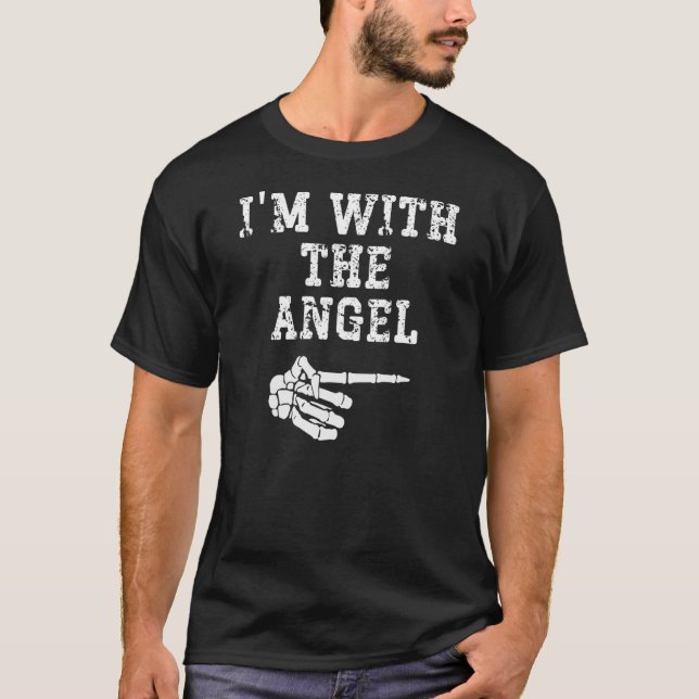 I'm with the Angel Point Matching Couples Hallowee T-Shirt (Front)