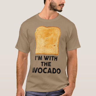 Im with the Avocado Kids Adult Toast Halloween Cos T-Shirt
