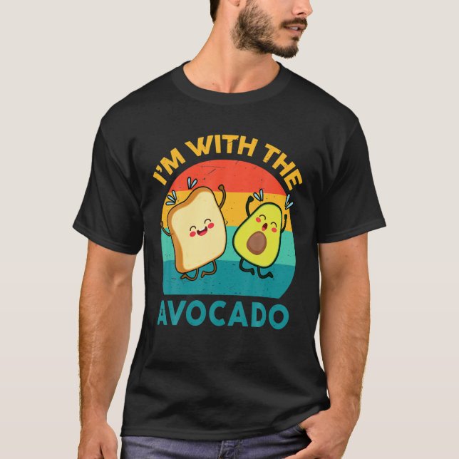 I'm With The Avocado Kids Baby Adult Toast Costume T-Shirt (Front)