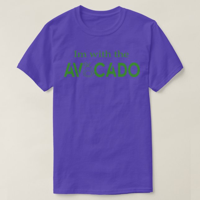 im with the avocadofunny 3 T-Shirt (Design Front)
