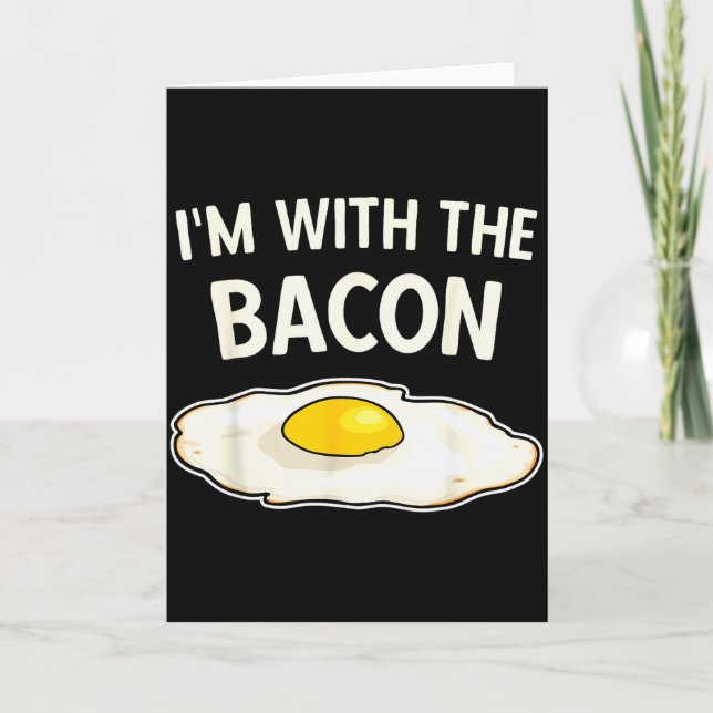 I'm With The Bacon Eggs Easy Halloween Matching Co Card (Front)