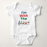 I&#39;m With The Band Music Baby Bodysuit at Zazzle
