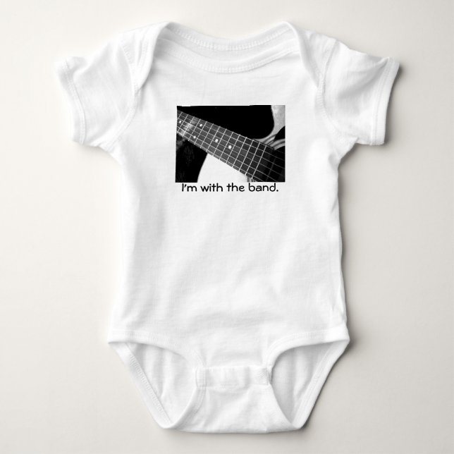 I'm with the band. Onsie Baby Bodysuit (Front)