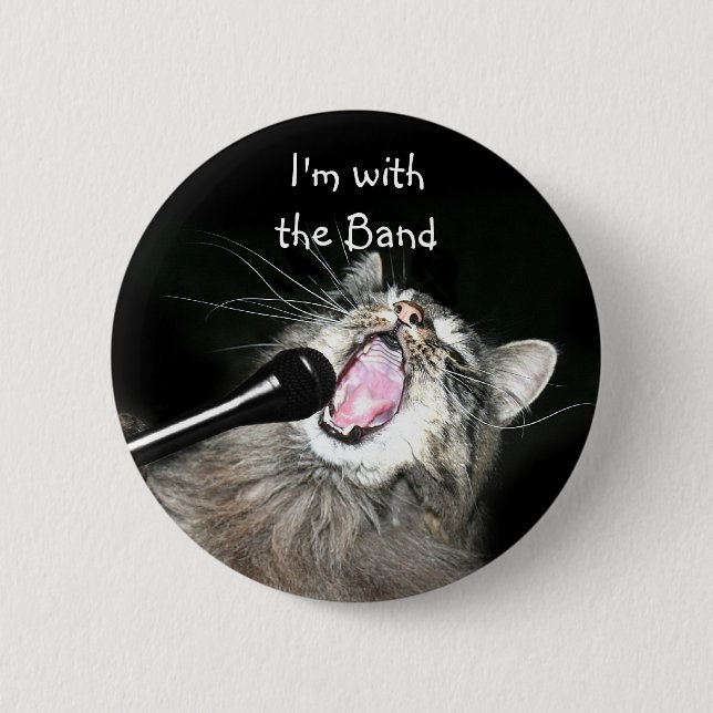 I'm with the band pinback button (Front)