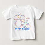 I&#39;m With The Band T-shirt  Drums at Zazzle